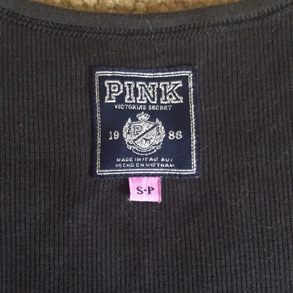Victoria’s Secret pink sparkly heart tank top sz S - Picture 3 of 4